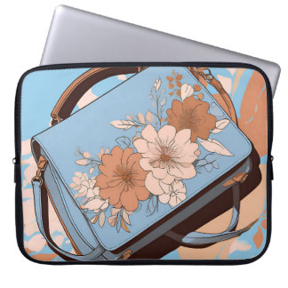 Oceana Floral Ai kunst laptophoes  Laptop Sleeve