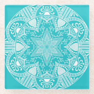 Oceana Mandala Glazen Onderzetter