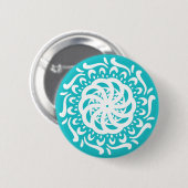 Oceana Mandala Ronde Button 5,7 Cm (Voorkant /achterkant)