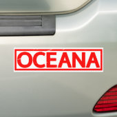 Oceana Stamp Bumpersticker (Op auto)