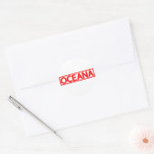 Oceana Stamp Ronde Sticker (Envelop)