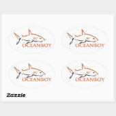 oceanboy ovale sticker (Vel)