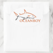 oceanboy ovale sticker (Tas)