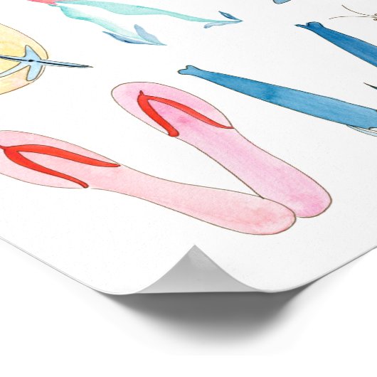 Oceandieren Alfabet Poster - 33 x 48 cm (Hoek)