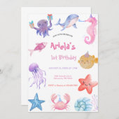 Oceandieren onder de zee kaart (Voorkant / Achterkant)