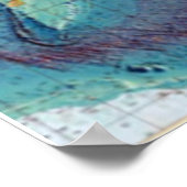 Oceanen kaart poster (Hoek)