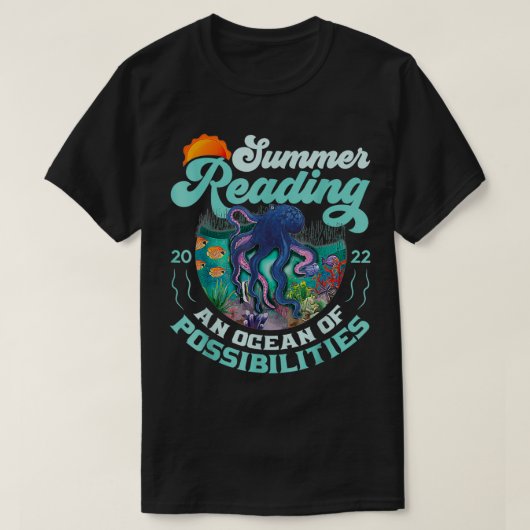 Oceanen Mogelijke zanger Summer Reading Prize T-shirt (Design voorkant)