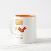 Oceanen naast Verbonden op Mok van ESL-hartleraar (Voorkant links)