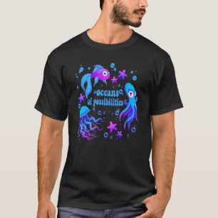 Oceanen van het boek "Mossibilities Book Reading O T-shirt