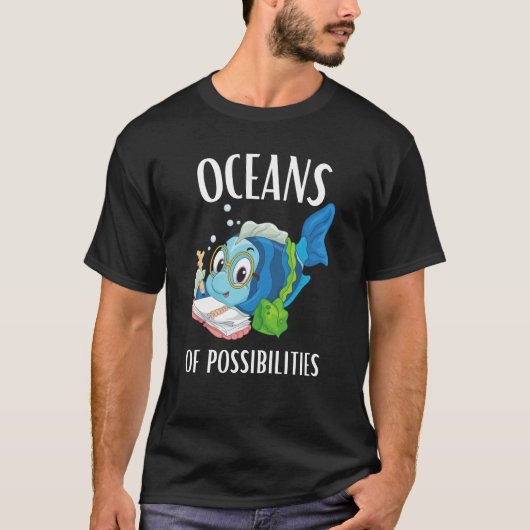Oceanen van mogelijkheden zomer lezen T-Shirt (Voorkant)