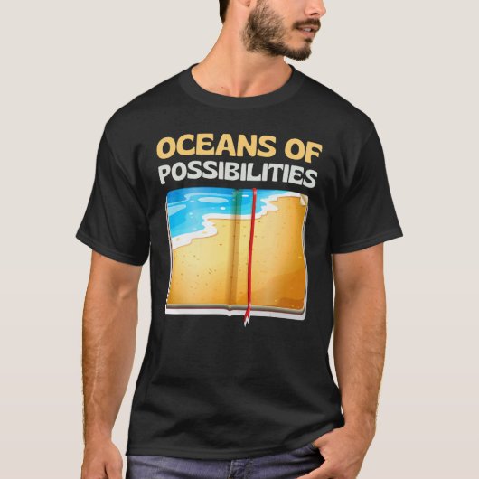 Oceanen van Possibilities Leading Books Readers bi T-shirt (Voorkant)