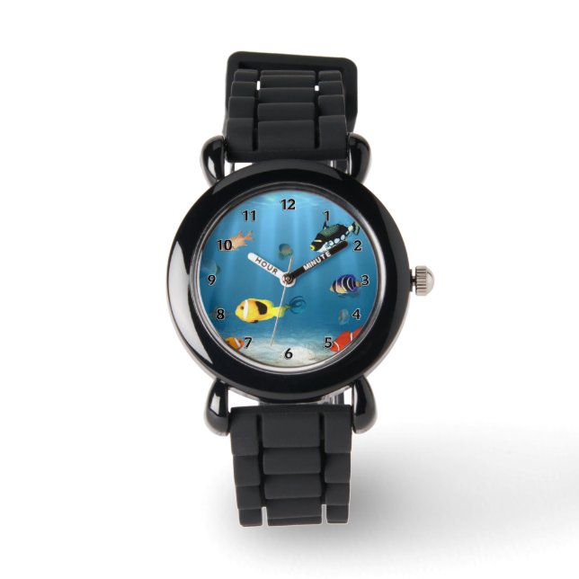 oceanen van vis horloge (Voorkant)