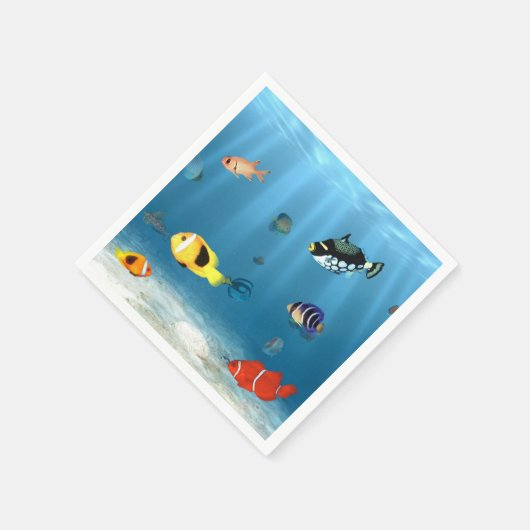 oceanen van vis servet (Hoek)