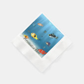 oceanen van vis servet (Hoek)