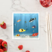 oceanen van vis servetten (Insitu)