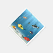 oceanen van vis servetten (Hoek)