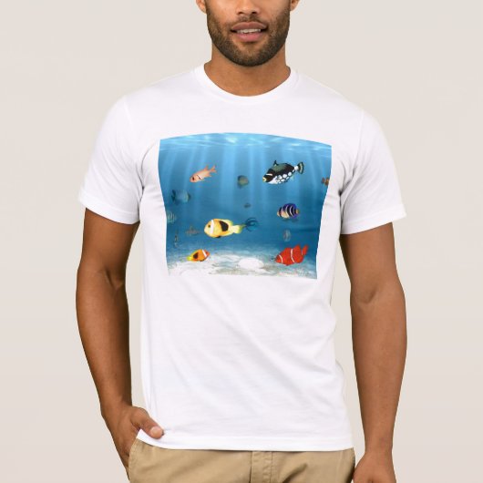 oceanen van vis t-shirt (Voorkant)