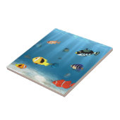 oceanen van vis tegeltje (Zijkant)