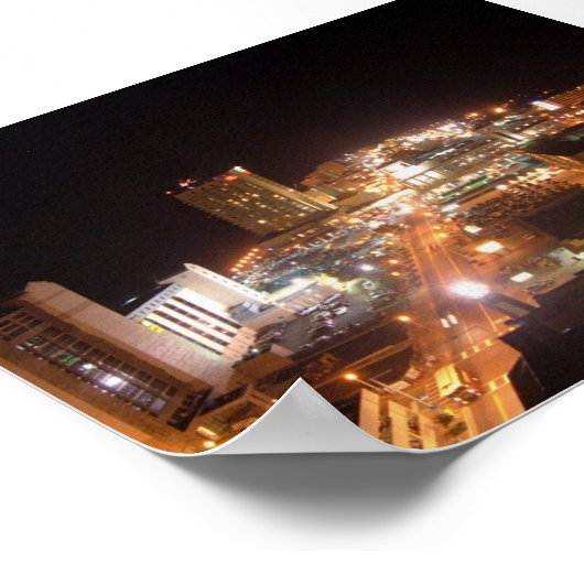 Oceanfront Nightlife Poster (Hoek)