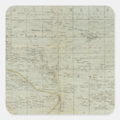 Oceania Atlas Map Vierkante Sticker (Voorkant)