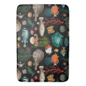 Oceania Colorful Fishes on Black Background Badmat (Voorkant Verticaal)