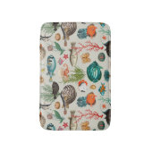 Oceania Colorful Fishes on Greige Background Badmat (Voorkant Verticaal)