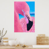 Oceania Flamingo Poster van Just Dahl (Keuken)