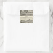 Oceanic, Appledore House Vierkante Sticker (Tas)