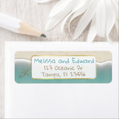 Oceanic Beach Ocean Shore Retouradres Labels (Insitu)