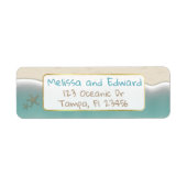 Oceanic Beach Ocean Shore Retouradres Labels (Voorkant)