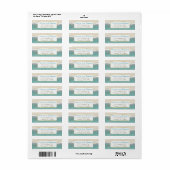 Oceanic Beach Ocean Shore Retouradres Labels (Full Sheet)