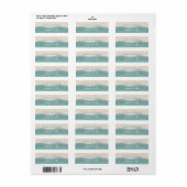 Oceanic Beach Ocean Shore Retouradres Labels (Full Sheet)