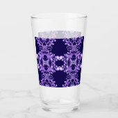 Oceanic Bloom: Paarse Wave Harmony / Stijlvolle Ku Glas (Voorkant)
