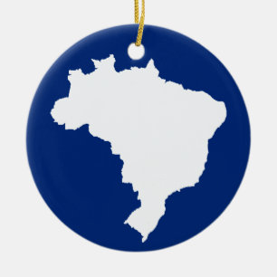 Oceanic Blue Festive Brazilië op Emporio Moffa Keramisch Ornament