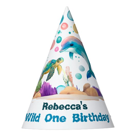 Oceanic Celebration "Wild One" Party Pet Feesthoedjes (Voorkant)