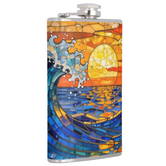 Oceanic Coastal Ocean Waves Sunset Heupfles (Rechts)