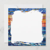 Oceanic Coastal Ocean Waves Sunset   Kaart (Achterkant)