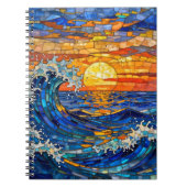 Oceanic Coastal Ocean Waves Sunset Notitieboek (Voorkant)