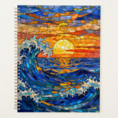 Oceanic Coastal Ocean Waves Sunset   Planner (Voorkant)