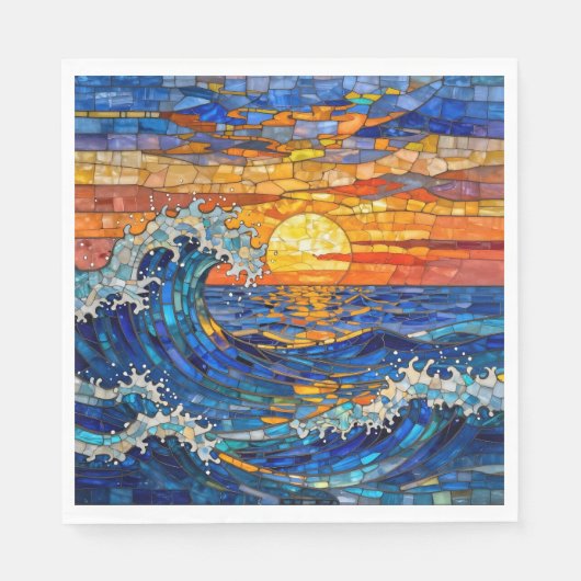 Oceanic Coastal Ocean Waves Sunset   Servet (Voorkant)