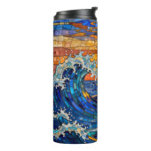 Oceanic Coastal Ocean Waves Sunset Thermosbeker (Gedraaid links)