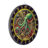 Oceanic Dream Octopus Dartboard Dartbord (Voorkant Links)