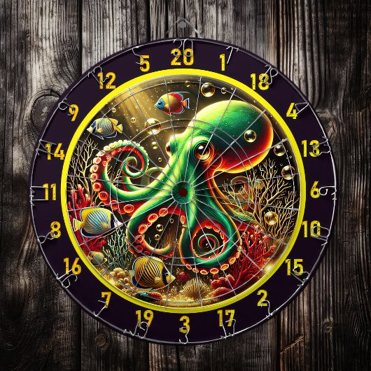 Oceanic Dream Octopus Dartboard Dartbord