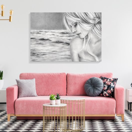 Oceanic Dreamer Canvasprint Canvas Afdruk (Insitu (Woonkamer))