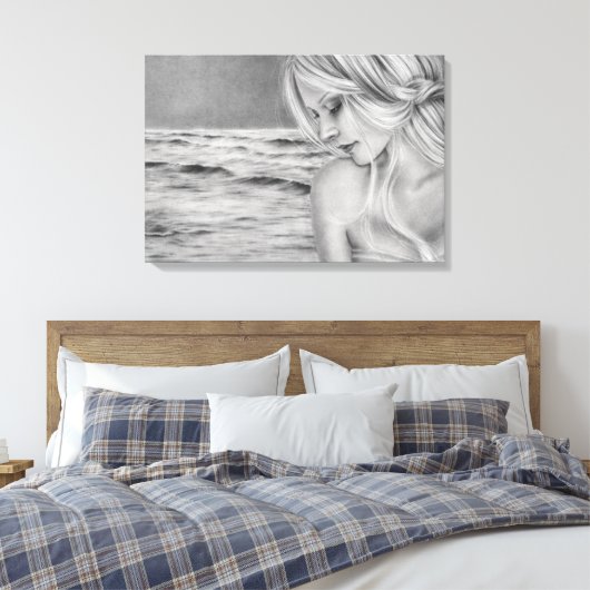 Oceanic Dreamer Canvasprint Canvas Afdruk (Insitu (Slaapkamer))