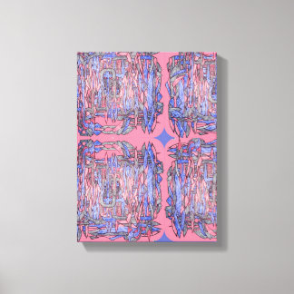 Oceanic Geometry Abstract Wall Art Canvas Afdruk