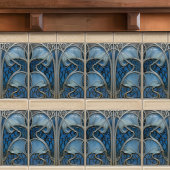 Oceanic Grace Art Nouveau Keramische Tegel Tegeltje