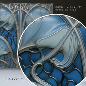 Oceanic Grace Art Nouveau Keramische Tegel Tegeltje