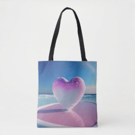 Oceanic Love Heart Tote Bag