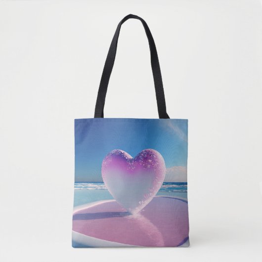 Oceanic Love Heart Tote Bag (Voorkant)